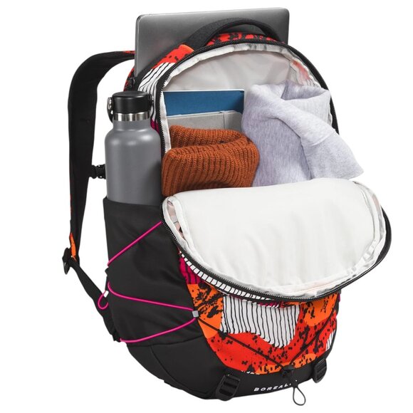 The North Face Borealis Women\'s Backpack School Bag Fiery Red Abstract main image 6